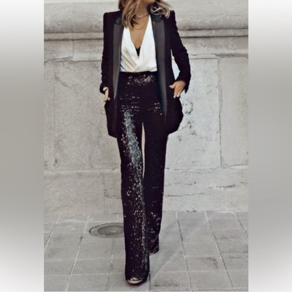 Mustard Seed Pants - Sequin Trouser Pant Perfect for the upcoming Holidays! NEW